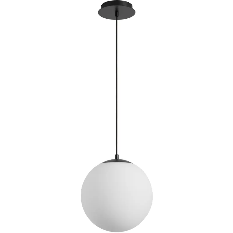 Luna 1 Light 12 inch Black Pendant Ceiling Light in 2700K