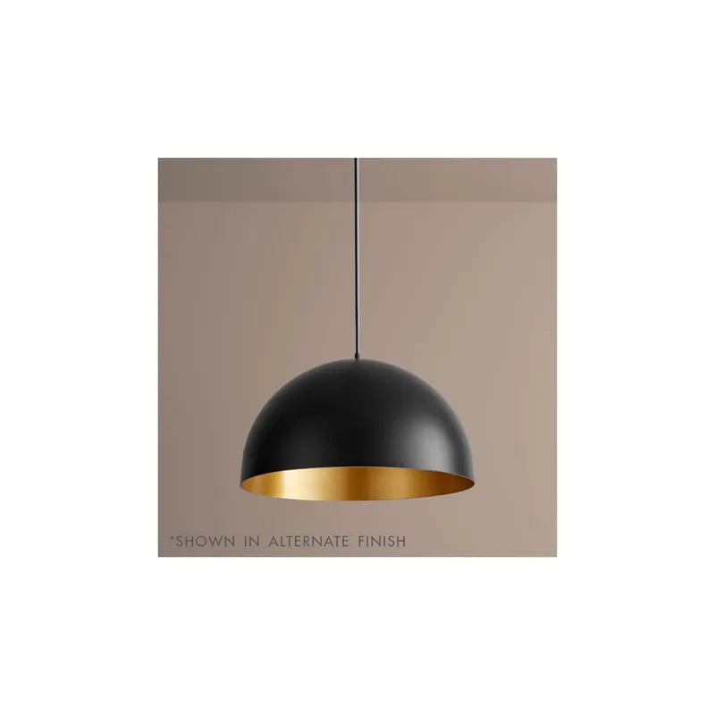 Lucci LED 23.63 inch White/Industrial Brass Pendant Ceiling Light