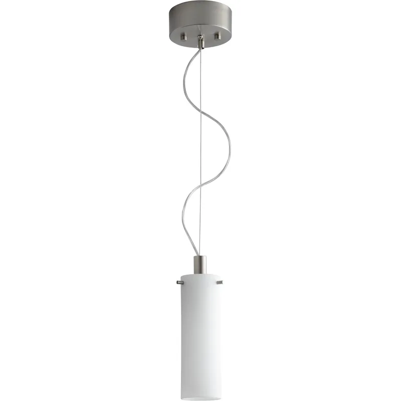 Lotus 1 Light 3.25 inch Satin Nickel Pendant Ceiling Light
