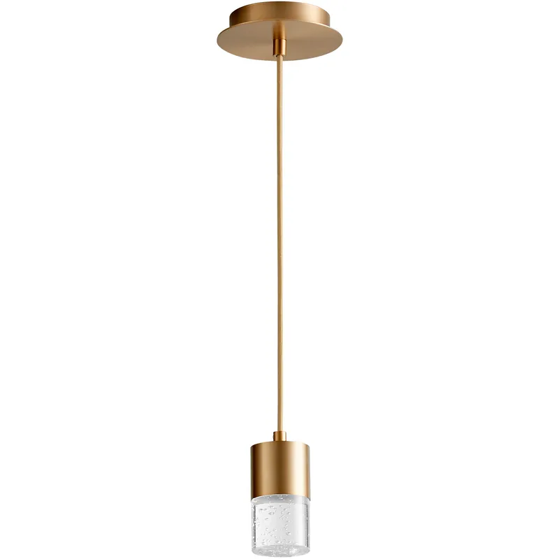 Spirit LED 3 inch Aged Brass Pendant Ceiling Light