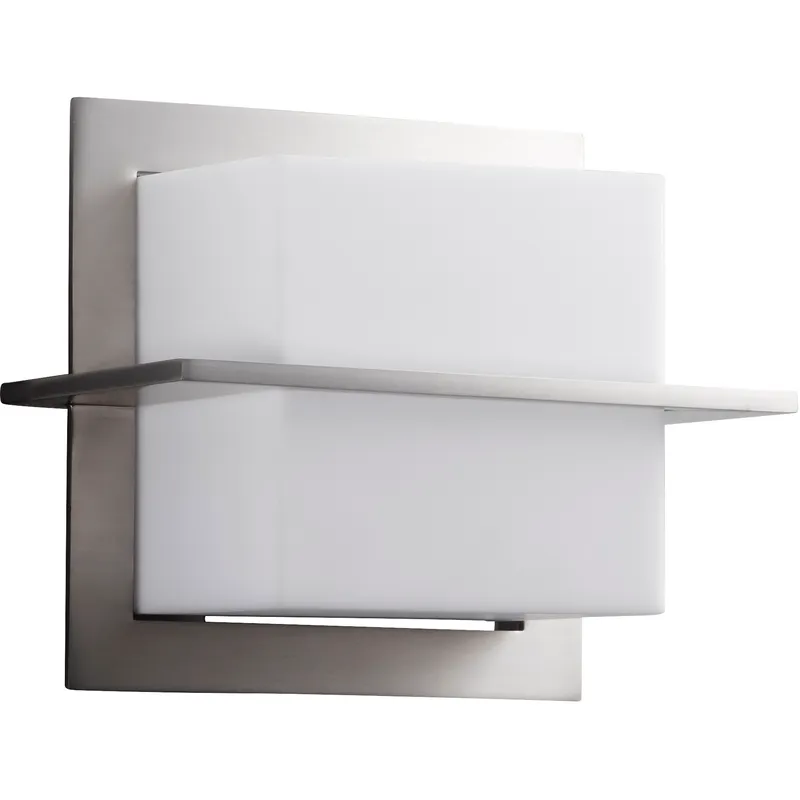 Metrix 1 Light 5.75 inch Satin Nickel Sconce Wall Light