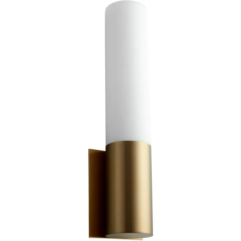 Magnum 1 Light 4.75 inch Aged Brass Sconce Wall Light