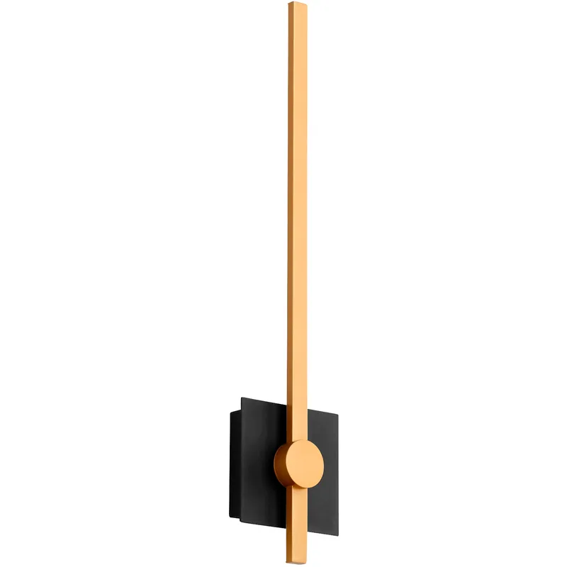 Zora 1 Light 21 inch Black/Industrial Brass Sconce Wall Light