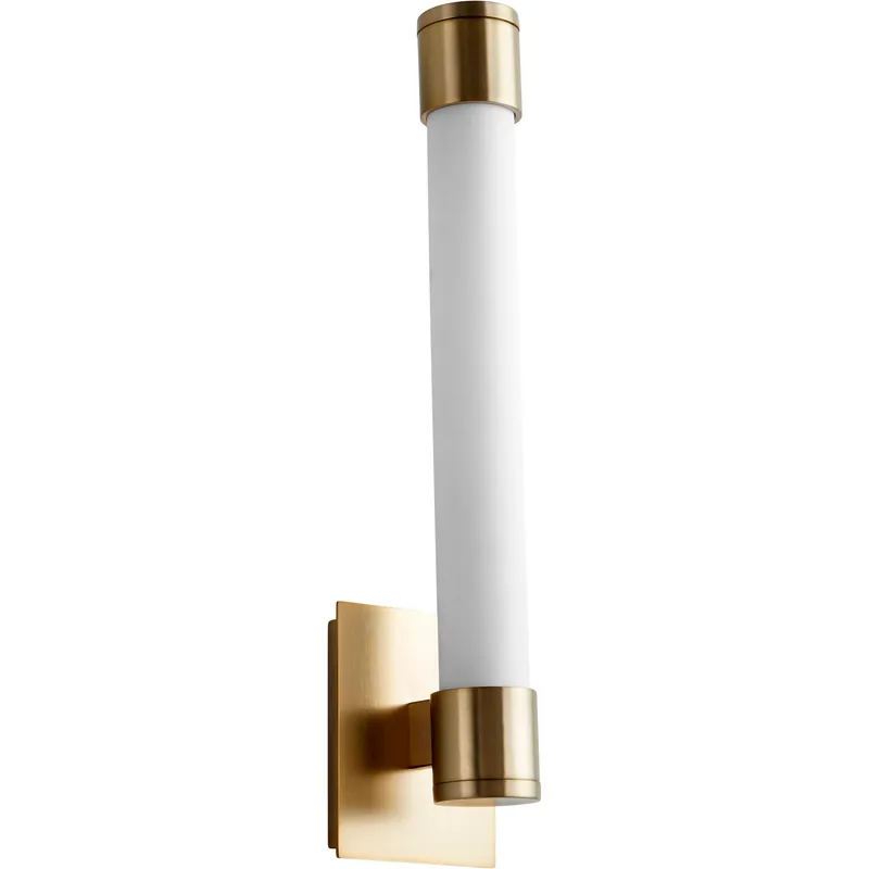 Zenith LED 4 inch Aged Brass Sconce Wall Light