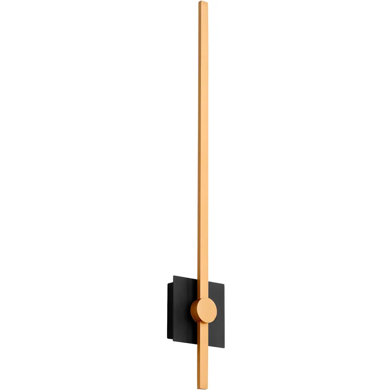 Zora 1 Light 32 inch Black/Industrial Brass Sconce Wall Light