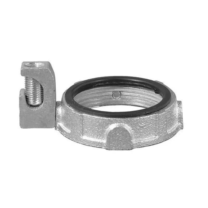Grounding Bushing, 2", Threaded, Insulated, Malleable Iron