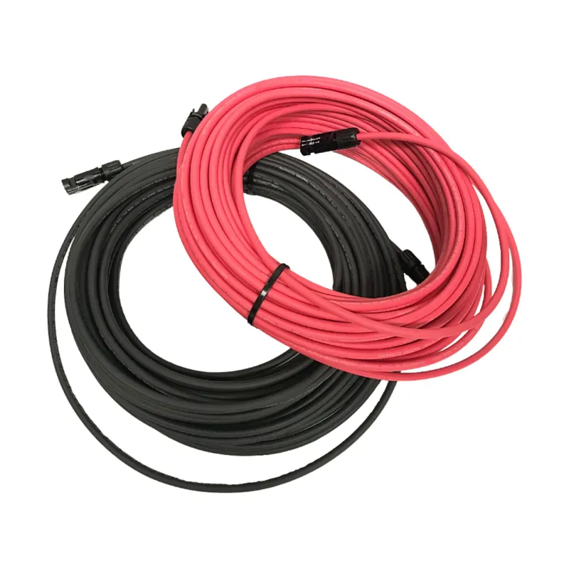 25ft 10 AWG Copper PV Wire – Black and Red