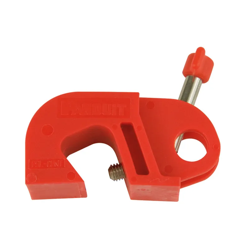 Circuit Breaker Lockout, No Tool, Nylon, Red, 2.05"x0.75"