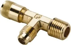 Parker AVT3-2 Forged Male Run Tee Access Valve 1/4 in