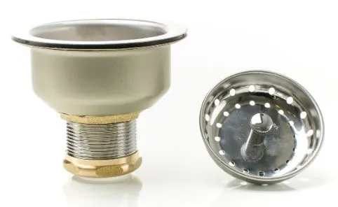 Pasco 21914 SS Basket Strainer-Double Cup