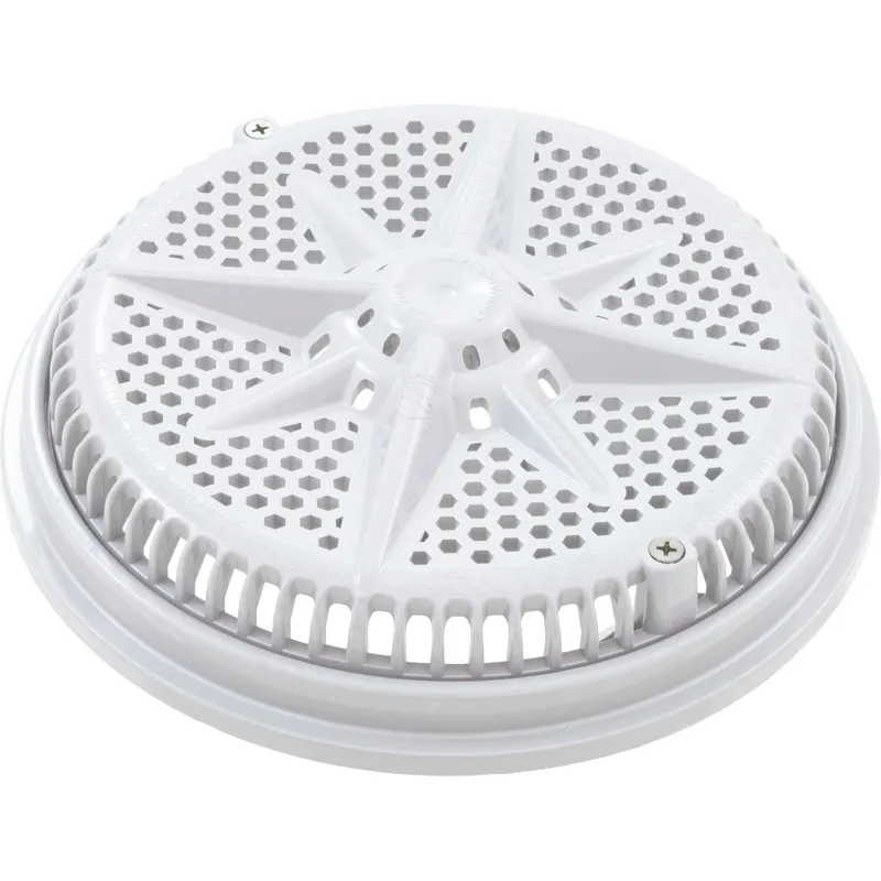 Pentair 500103 8-Inch White Cover with Single Short Ring Replacement StarGuard Pool and Spa Main Drains