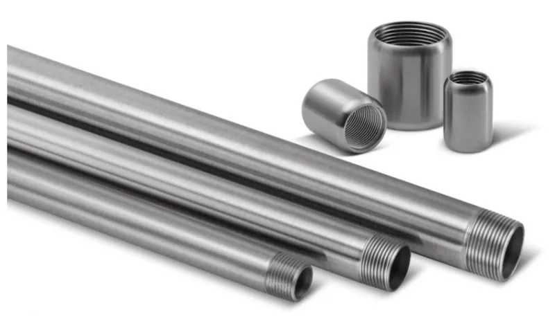 3/4" Type 316 Stainless Steel Rigid Conduit, 10' Length