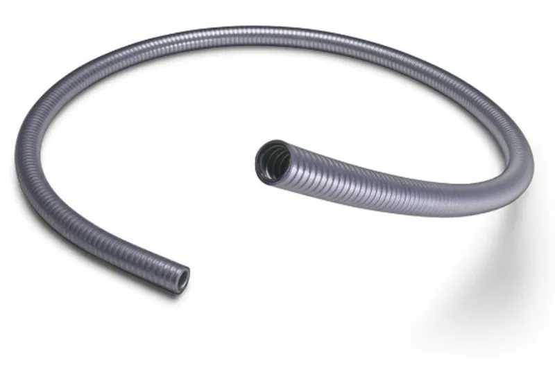 2" Liquidtight Stainless Steel Flex, Galvanized Core, Gray, 50' Coil