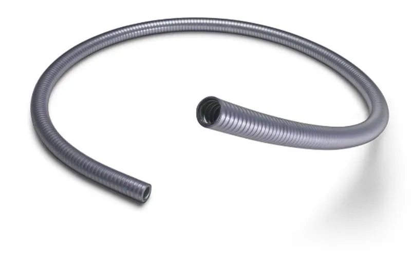1" Liquidtight Stainless Steel Flex, Galvanized Core, Gray, 100' Coil