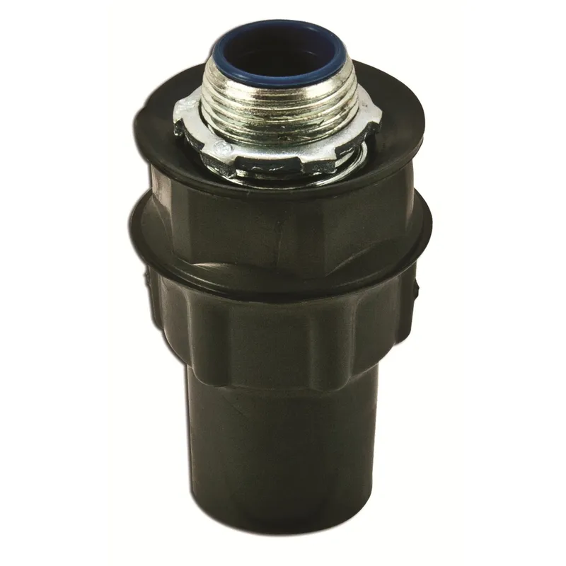 Liquidtight Connector, Straight, 3/4", PVC Coated Steel