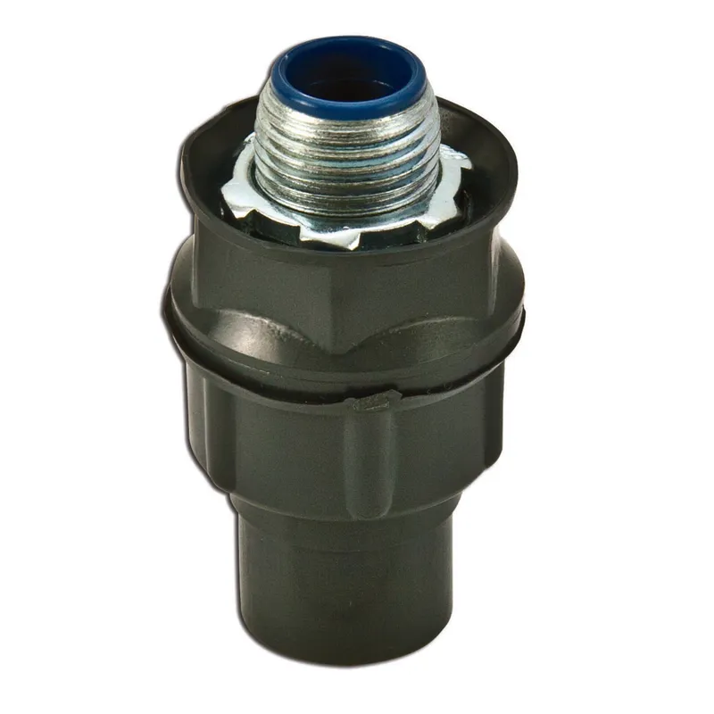 Liquidtight Connector, Straight, 1/2", PVC Coated Steel
