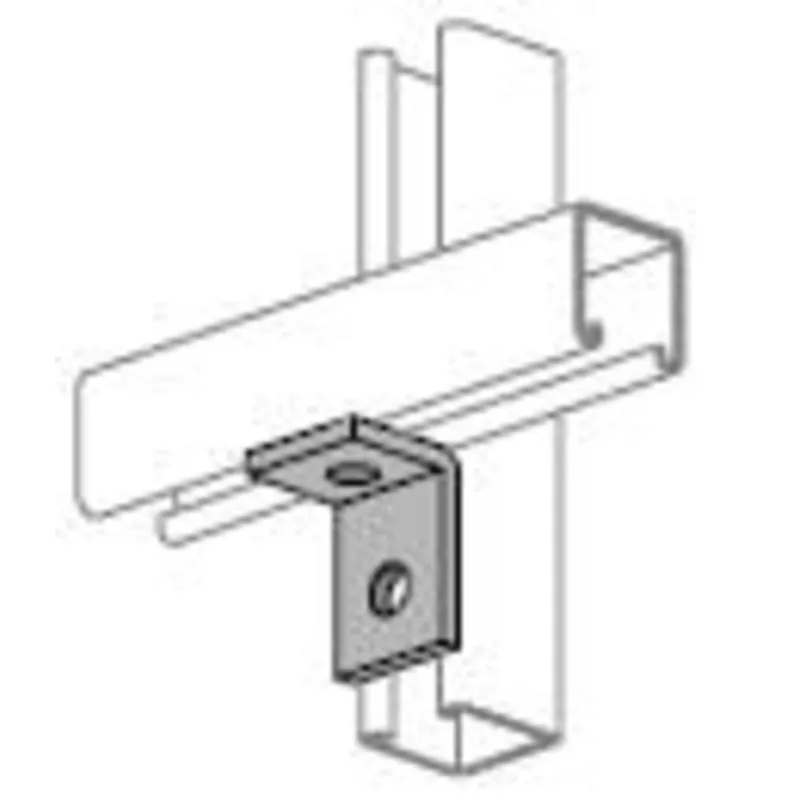 Two Hole Corner Angle, Steel/Electro-Galvanized