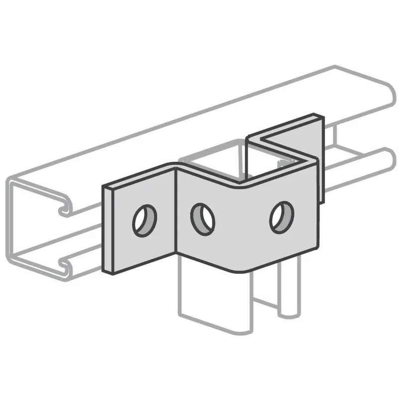 U Support Connector, Steel/Galvanized