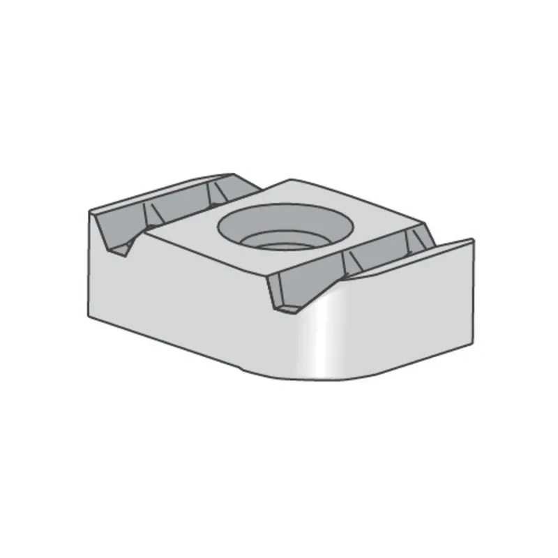 Channel Nut Without Spring, 3/8", Steel/Electro-Galvanized