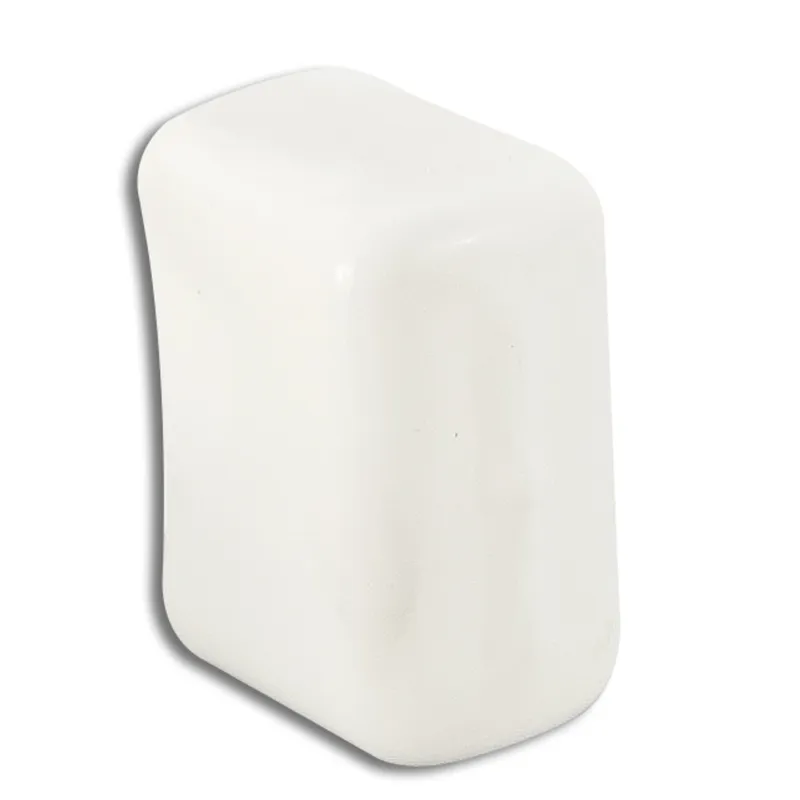 Channel Safety End Cap, White