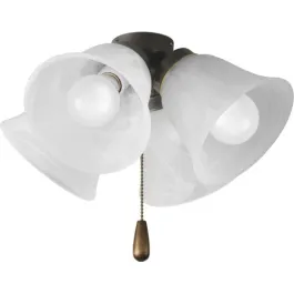 Progress Lighting AirPro 4-Light Ceiling Fan Light Kit - Antique Bronze