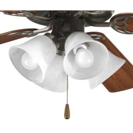 Progress Lighting AirPro 4-Light Ceiling Fan Light Kit - Antique Bronze