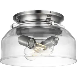 Progress Lighting Springer Light Kit - Clear Glass - 120V - Antique Nickel