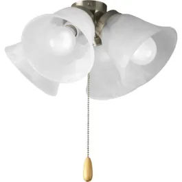Progress Lighting AirPro 4-Light Ceiling Fan Light Kit - Brushed Nickel