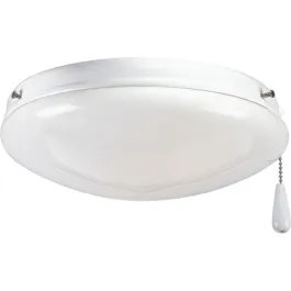 Progress Lighting AirPro 2-Light Indoor/Outdoor Ceiling Fan Light Kit - White