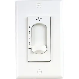 Progress Lighting AirPro Ceiling Fan 4-Speed Wall Control - White