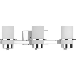 Progress Lighting Reiss 3-Light Bath Vanity Light - 120V - Polished Chrome