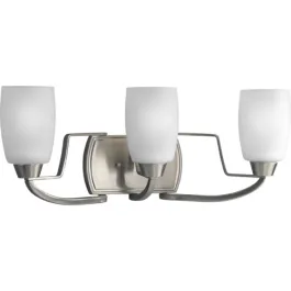 Progress Lighting Wisten 3-Light Bath Vanity Light - 120V - Brushed Nickel