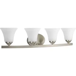 Progress Lighting Adorn 4-Light Bath Vanity Light - 120V - Brushed Nickel