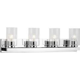 Progress Lighting Goodwin 4-Light Bath Vanity Light - 120V - Polished Chrome