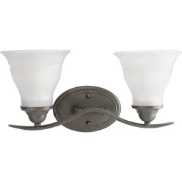 Progress Lighting Trinity 2-Light Bath Vanity Light - 120V - Antique Bronze
