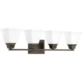 Progress Lighting Clifton Heights 4-Light Bath Vanity Light - 120V - Antique Bronze