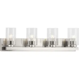 Progress Lighting Goodwin 4-Light Bath Vanity Light - 120V - Brushed Nickel
