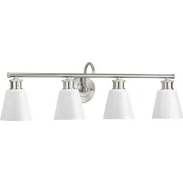 Progress Lighting Ashford 4-Light Bath Vanity Light - 120V - Brushed Nickel