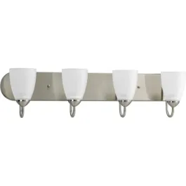Progress Lighting Gather 4-Light Bath Vanity Light - 120V - Brushed Nickel