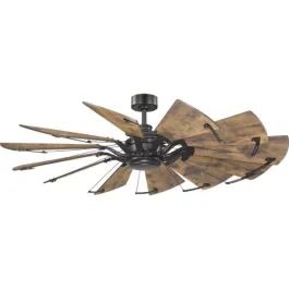 Progress Lighting Springer 60" 12-Blade Windmill Ceiling Fan - 120V - Architectural Bronze