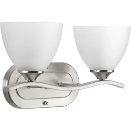 Progress Lighting Laird 2-Light Bath Vanity Light - 120V - Brushed Nickel