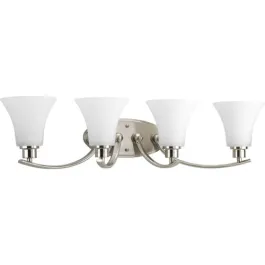 Progress Lighting Joy 4-Light Bath Vanity Light - 120V - Brushed Nickel