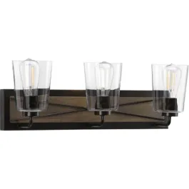 Progress Lighting Briarwood 3-Light Bath Vanity Light - 120V - Antique Bronze