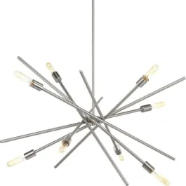 Progress Lighting Astra 43" 8-Light Chandelier - 120V - Brushed Nickel