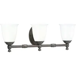 Progress Lighting Victorian 3-Light Bath Vanity Light - 120V - Venetian Bronze