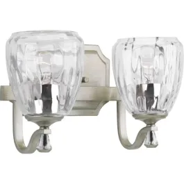 Progress Lighting Anjoux 2-Light Bath Vanity Light - 120V - Silver Ridge