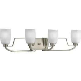 Progress Lighting Wisten 4-Light Bath Vanity Light - 120V - Brushed Nickel