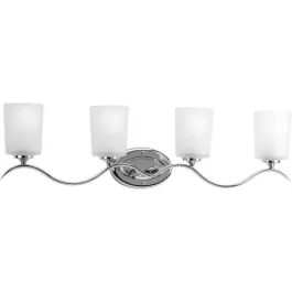 Progress Lighting Inspire 4-Light Bath Vanity Light - 120V - Polished Chrome