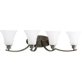 Progress Lighting Joy 4-Light Bath Vanity Light - 120V - Antique Bronze