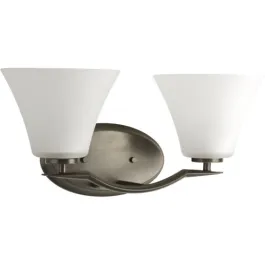 Progress Lighting Bravo 2-Light Bath Vanity Light - 120V - Antique Bronze
